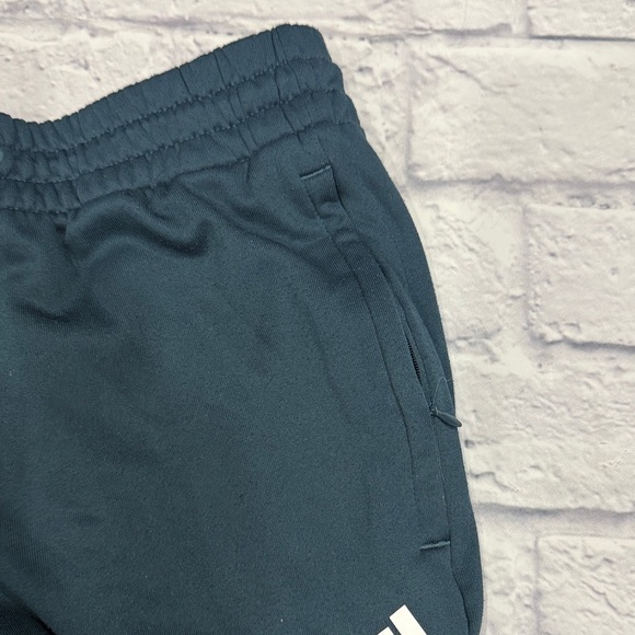 Adidas Teal Joggers with White Logo - Picture 5 of 8